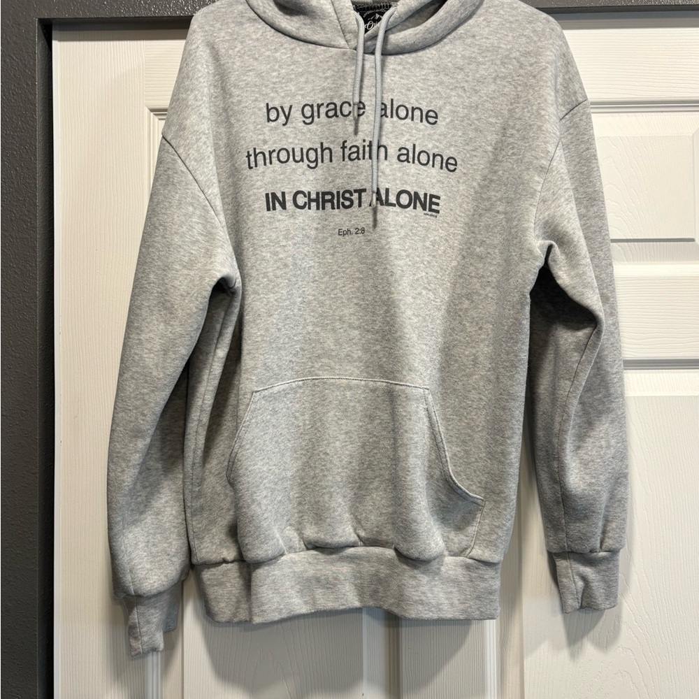 Gray Graphic Hoodie